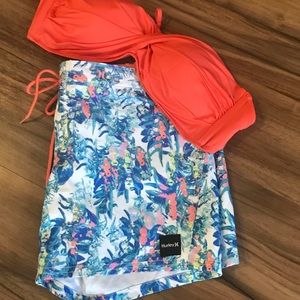 Hurley board shorts with versatile top